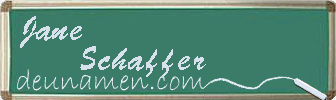 Jane Schaffer Visitenkarte